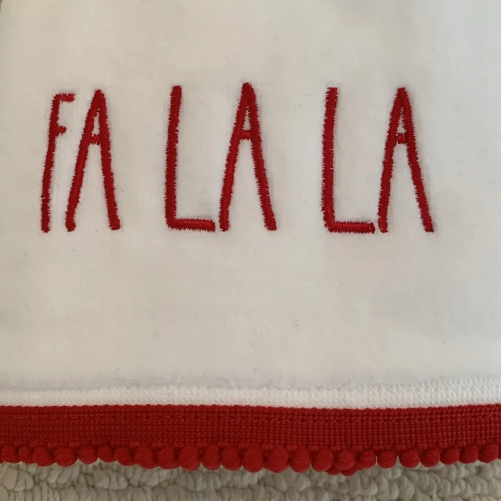 NWT Rae Dunn Fa La La Hand Towels.